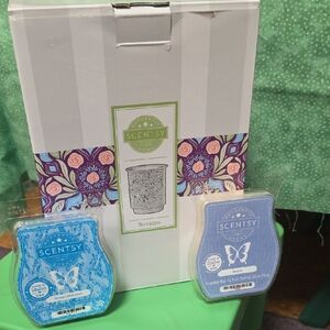 Scentsy Decorative Terrazzo Warmer BUNDLE